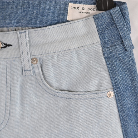 Rag & Bone Two-Toned Jean Shorts Size: 23 - Picture 3 of 6